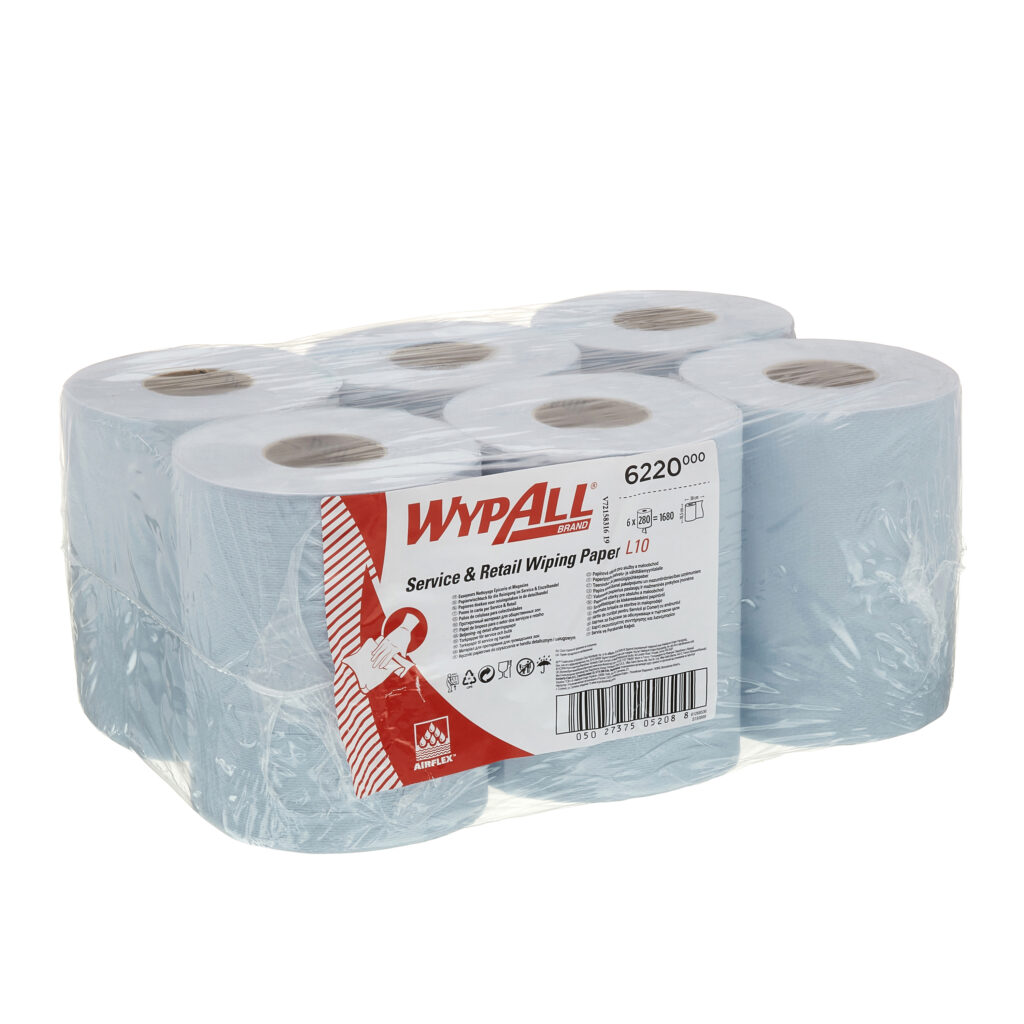 Бумажный протирочный материал WypAll® Reach™ для общественных зон с центральной подачей синий 1680 листов