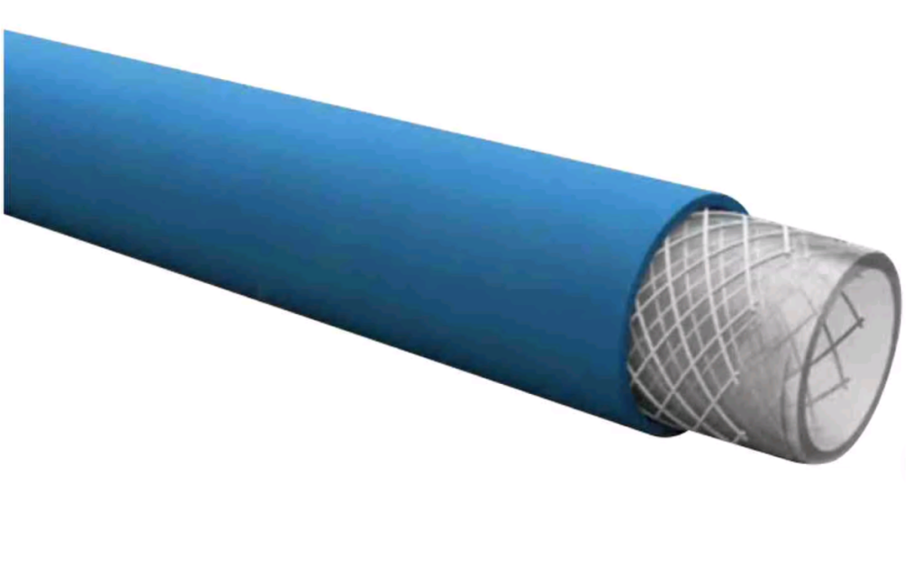 Шланг синий обрезиненный для пищевой промышленности PVC Multi DN 12 – 40 бар 60 °C