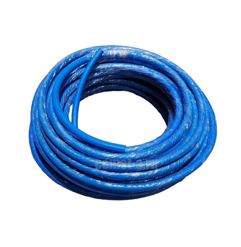 Шланг синий обрезиненный для пищевой промышленности DN12, 80 бар, 150 °C, AQUAFOAM Foodjet